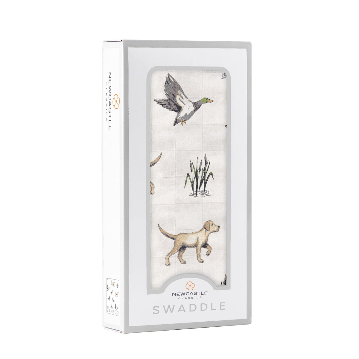 Lab and Ducks Bamboo Swaddle by Newcastle Classics