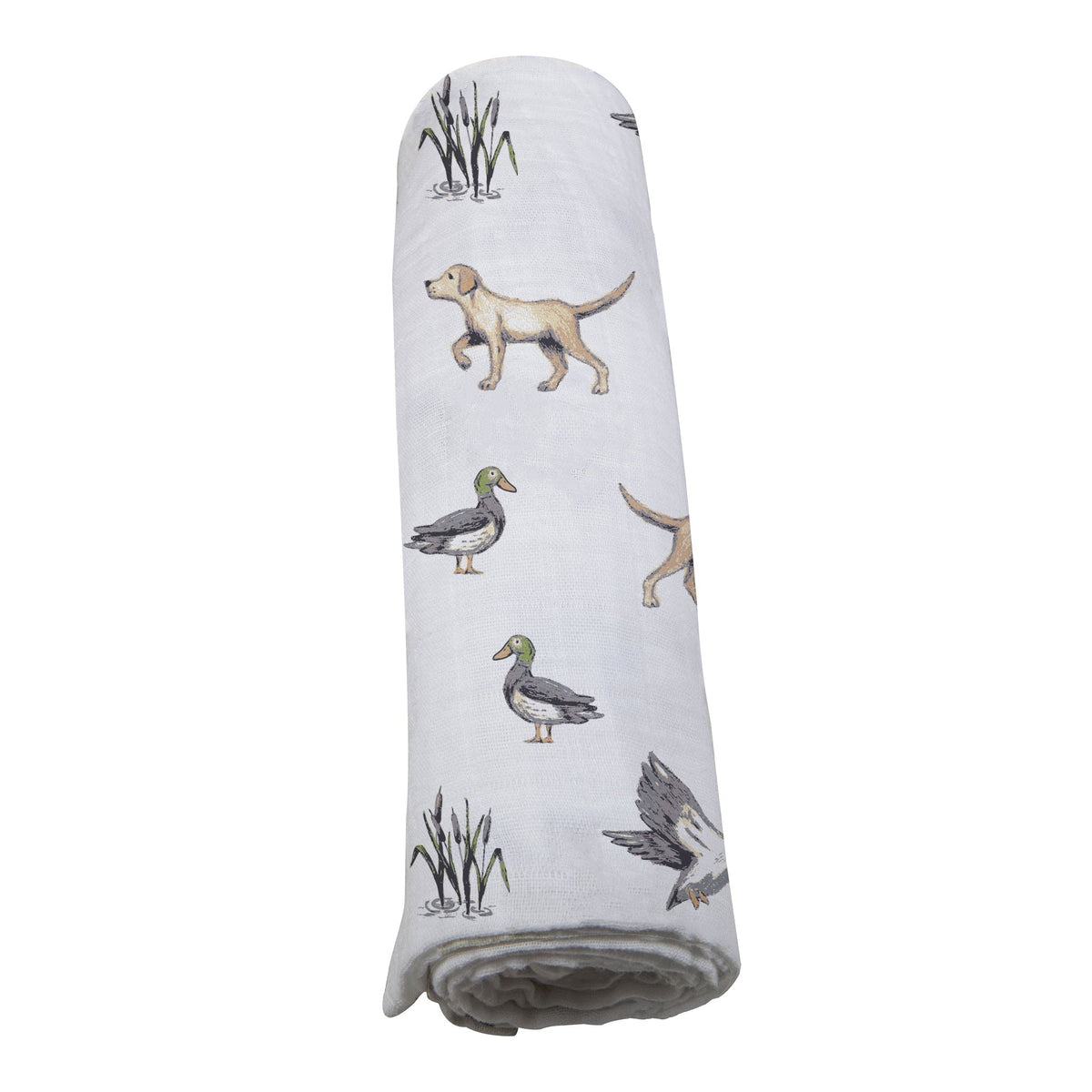 Lab and Ducks Bamboo Swaddle by Newcastle Classics