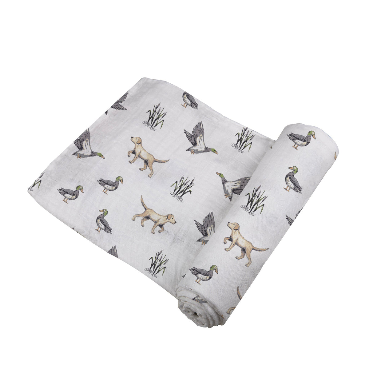 Lab and Ducks Bamboo Swaddle by Newcastle Classics