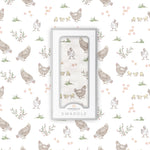 Farm Chickens Bamboo Swaddle by Newcastle Classics