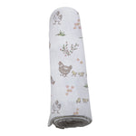 Farm Chickens Bamboo Swaddle by Newcastle Classics
