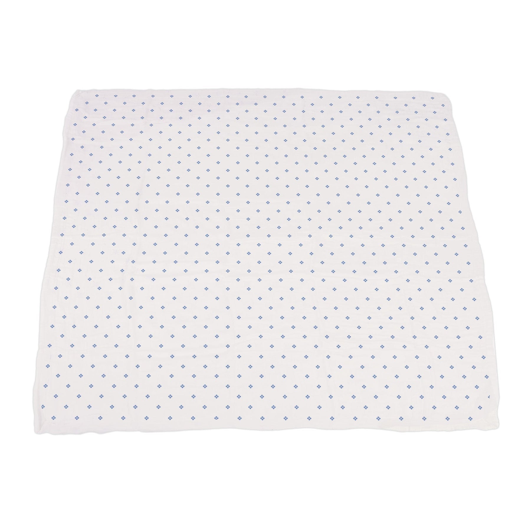 Powder Pink Bunnies and Periwinkle Diamond Polka Dot Bamboo Newcastle Blanket by Newcastle Classics at Everetts Place