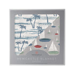 Ocean Palm Trees and Marina Sailboats Bamboo Newcastle Blanket by Newcastle Classics at Everetts Place