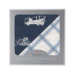 Things That Go and Buffalo Check Plaid Newcastle Blanket by Newcastle Classics