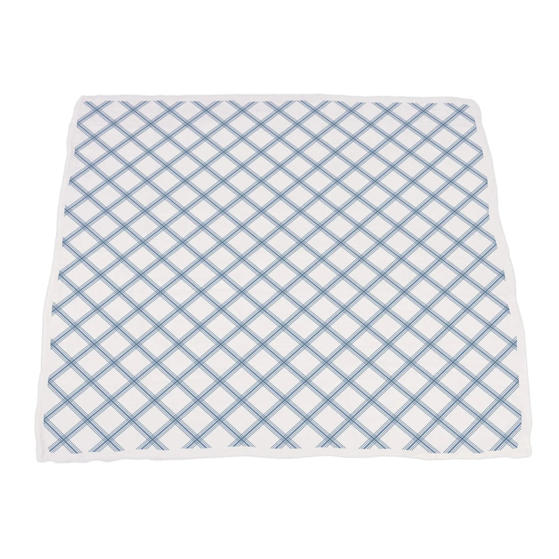 Things That Go and Buffalo Check Plaid Newcastle Blanket, 100% natural cotton muslin, 47x47 inches.