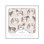 Wild Horses Bamboo Newcastle Blanket by Newcastle Classics