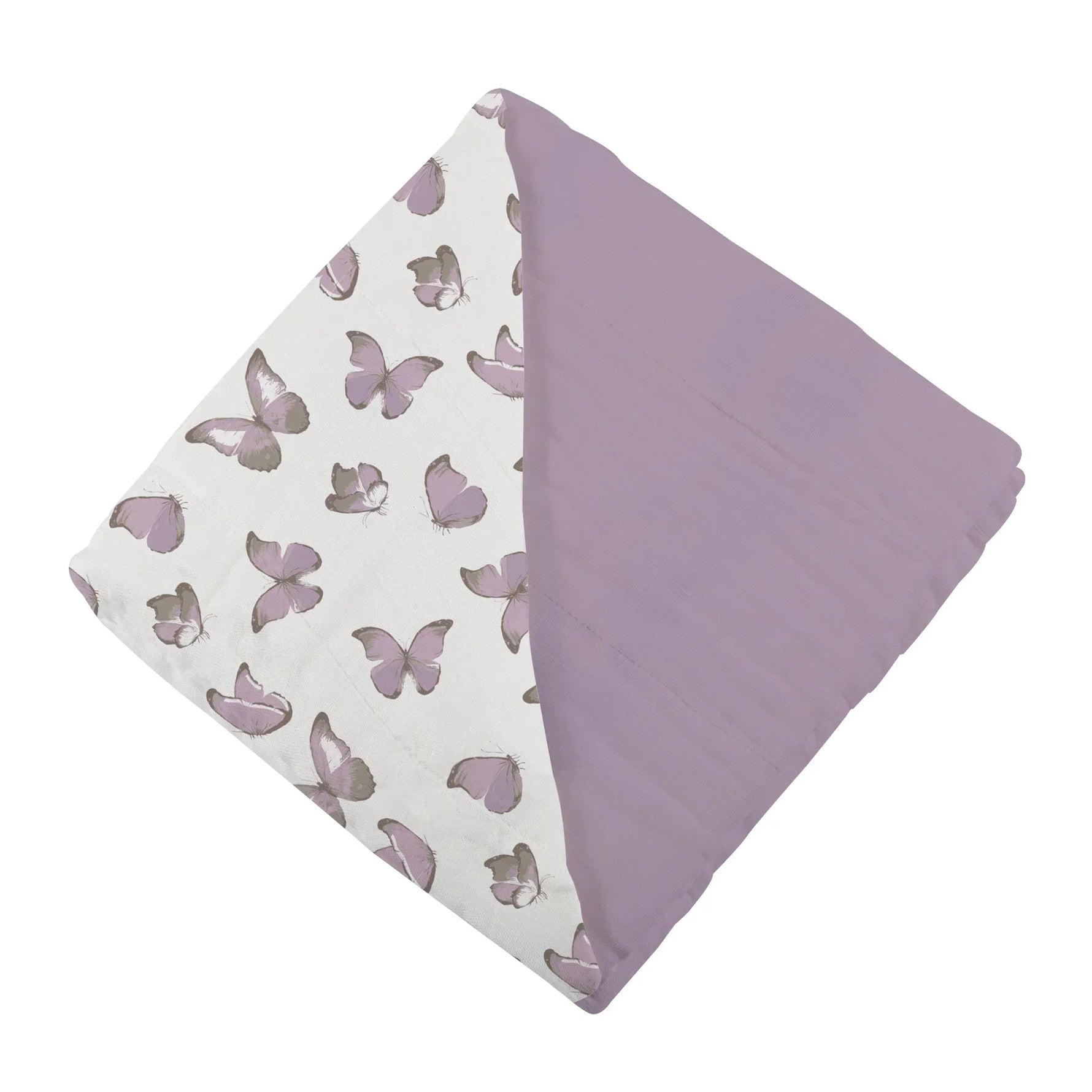 Winsome Butterflies and Orchid Lavender Cotton Newcastle Blanket by Newcastle Classics at Everetts Place