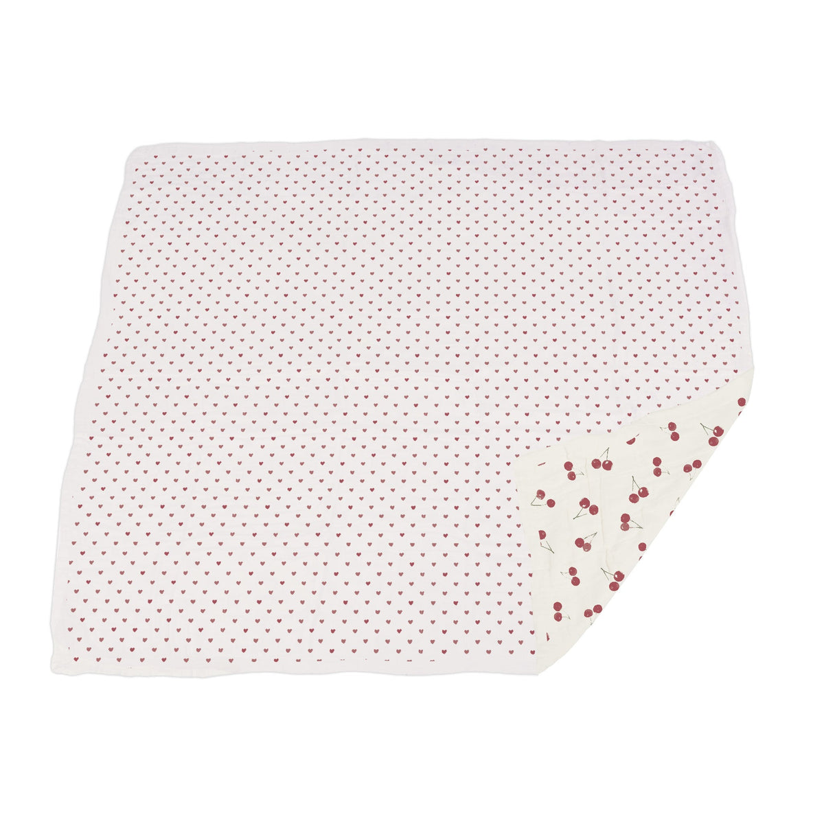 Two Hearts and Sweetheart Cherry Newcastle Blanket by Newcastle Classics