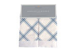 Muslin Blanket - Blue Buffalo Check Plaid by Newcastle Classics