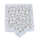 Winsome Butterflies Cotton Muslin Security Baby Blankie by Newcastle Classics at Everetts Place