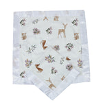 Sierra Fox and Deer Cotton Muslin Security Baby Blankie by Newcastle Classics at Everetts Place