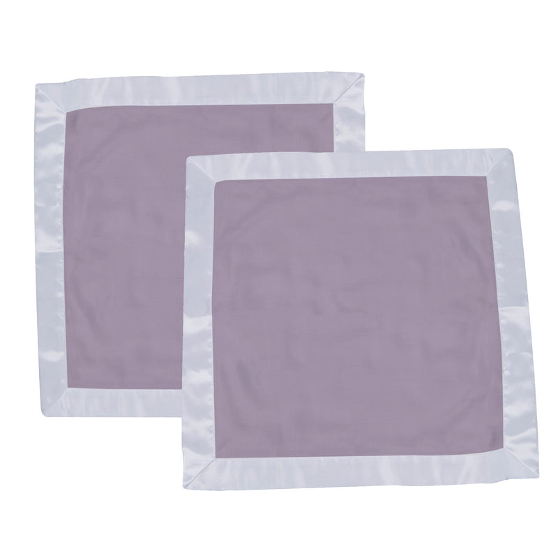 Orchid lavender cotton muslin security baby blankie in 16x16 inches.