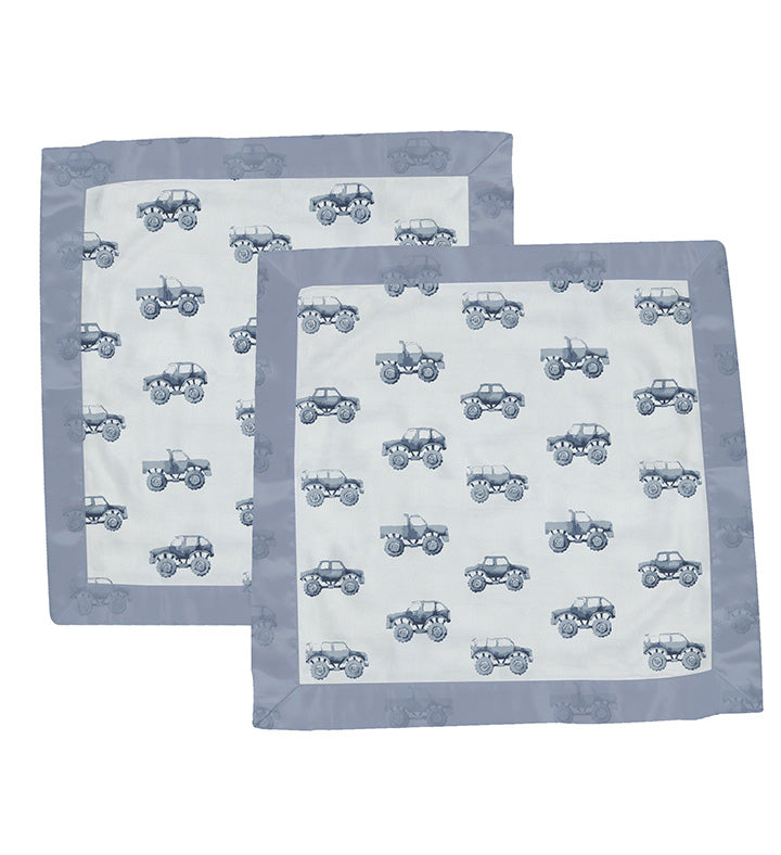 Indigo Monster Trucks Cotton Newcastle Blankie by Newcastle Classics at Everetts Place