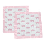 Newcastle Classics Pink Monster Trucks Bamboo Blankie for Cozy Comfort for Kids - Baby & Toddler Bamboo Security Blanket