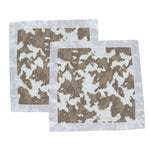 Newcastle Classics Yellowstone Cowhide Newcastle Security Blanket for Comforting Kids - Baby & Toddler > Swaddling & Receiving Blankets > Receiving Blankets Bamboo Security Blanket