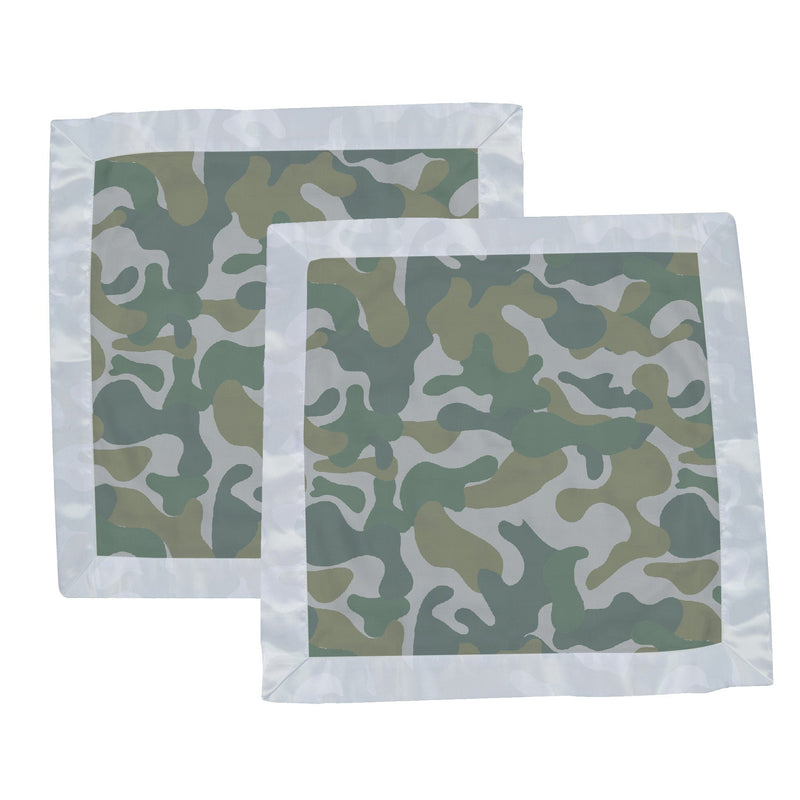 Hunter's Camo Newcastle Blankie, 16" x 16" bamboo muslin security blanket in camouflage design.
