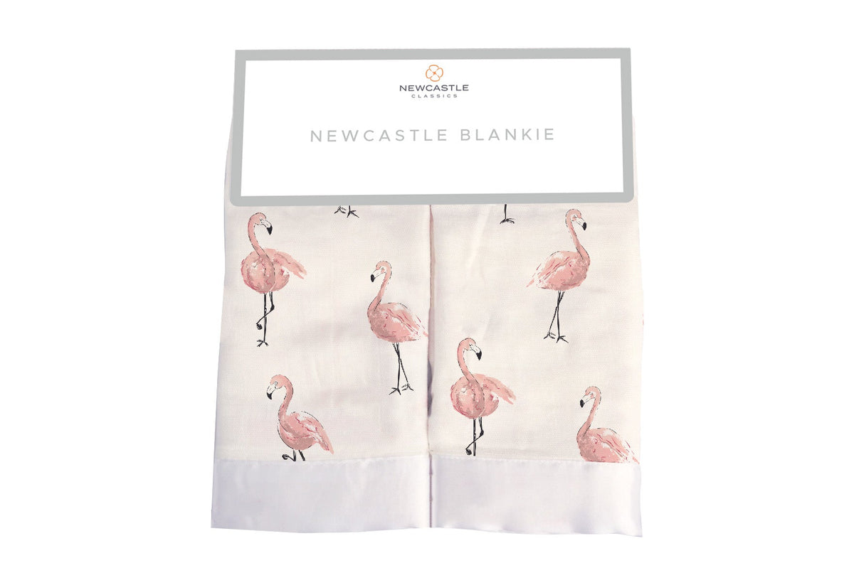 Bamboo Muslin Blanket - Dancing Flamingo by Newcastle Classics (view 1 of 3)