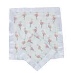 Bamboo Muslin Blanket - Dancing Flamingo by Newcastle Classics (view 2 of 3)