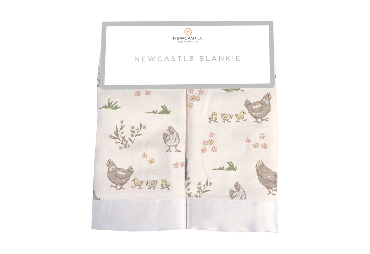 Farm Chickens Bamboo Newcastle Blankie by Newcastle Classics