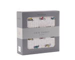 Vintage Motorcycles Bamboo Muslin Crib Sheet by Newcastle Classics at Everetts Place