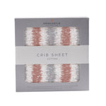 Western Stripe Cotton Muslin Crib Sheet by Newcastle Classics