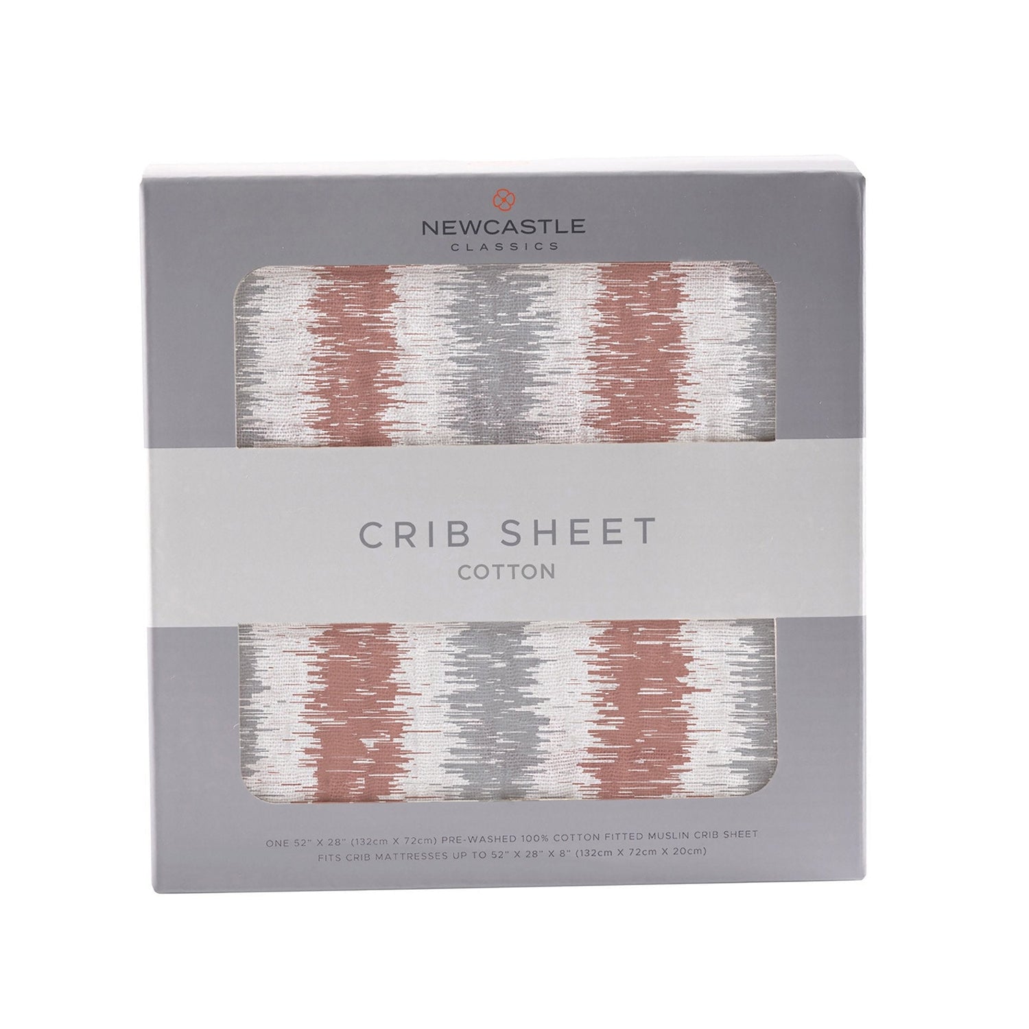 Western Stripe Cotton Muslin Crib Sheet - Stole, Shawl, Scarf, Wool, Boxed packaged goods | Everetts Place