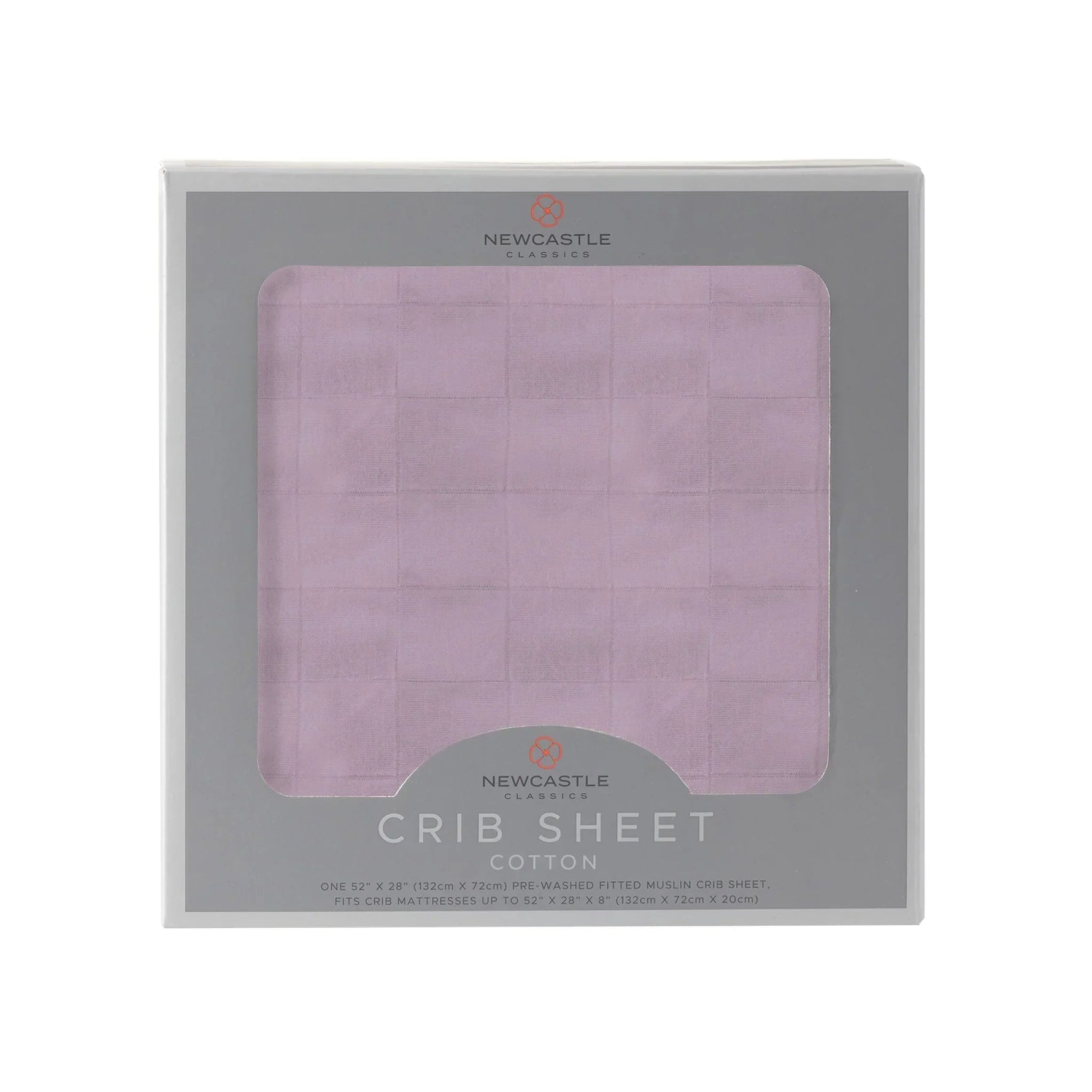 Newcastle Classics Orchid Lavender Cotton Crib Sheet Soft Breathable Fabric for Babies - Home & Garden > Linens & Bedding > Bedding > Bed Sheets Cotton Crib Sheet