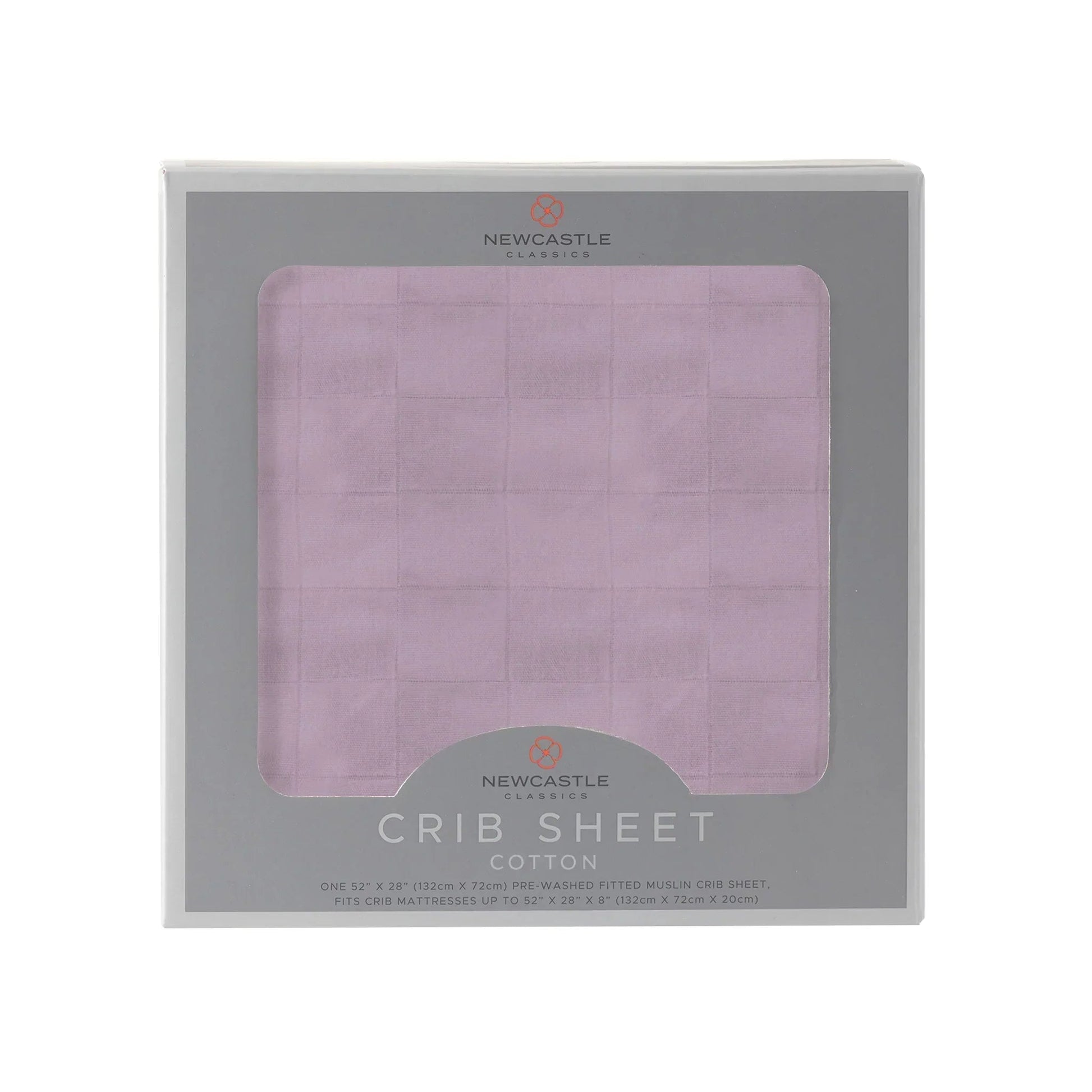 Orchid Lavender Cotton Crib Sheet Soft Breathable Comfy Fits Standard Mattresses 28x52 Inches Newcastle Classics