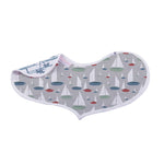 Organic Ocean Tides Bamboo Burp Cloth/Heart Bib 2PK by Newcastle Classics at Everetts Place