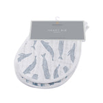 Ocean Tides Bamboo Burp Cloth/Heart Bib 2PK - Fish, Clothing | Everetts Place