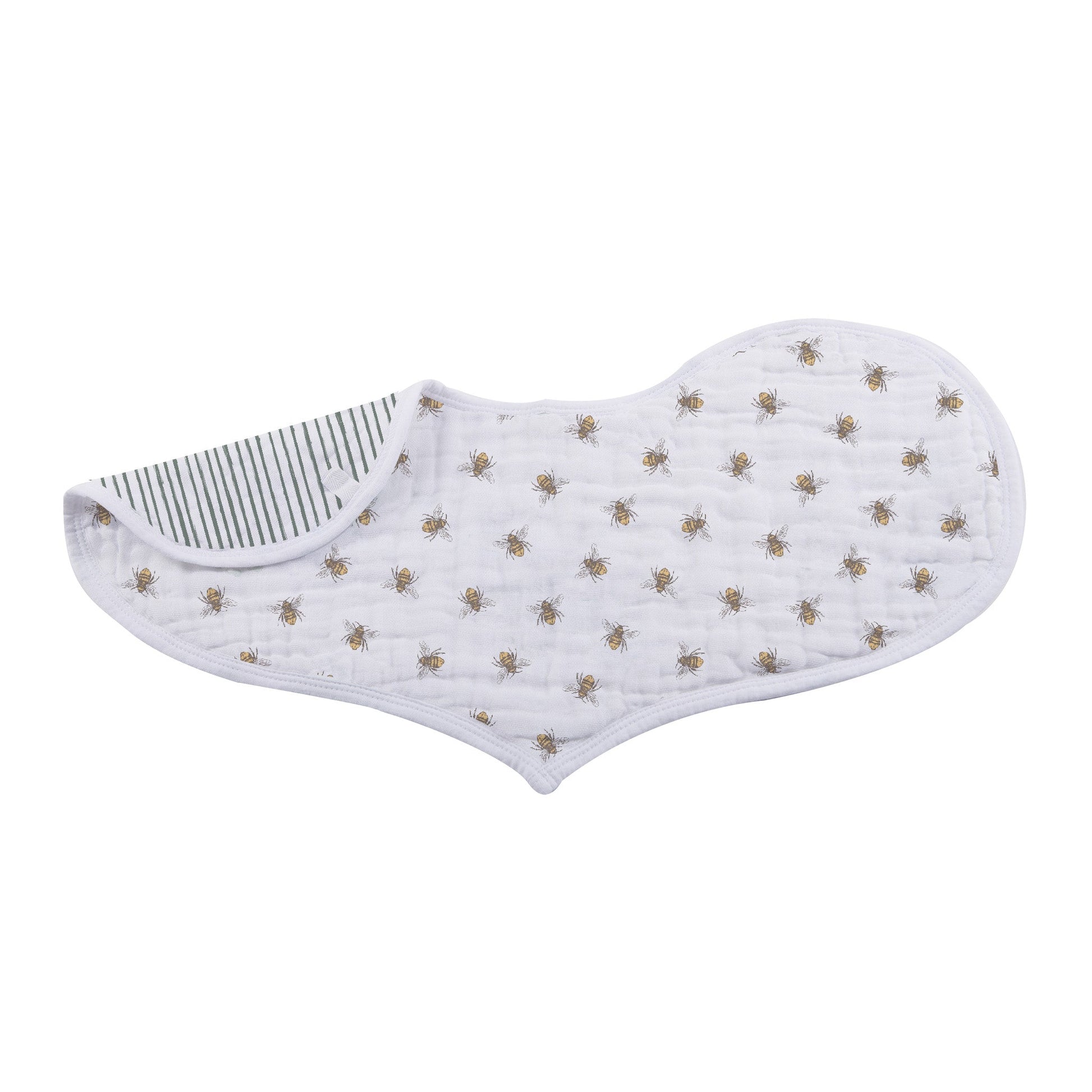 Sunrise To Sunset Heart Bibs Soft Bamboo Muslin Snap Closure Absorbent Feeding Teething 21 Inch x 9.5 Inch Newcastle Classics