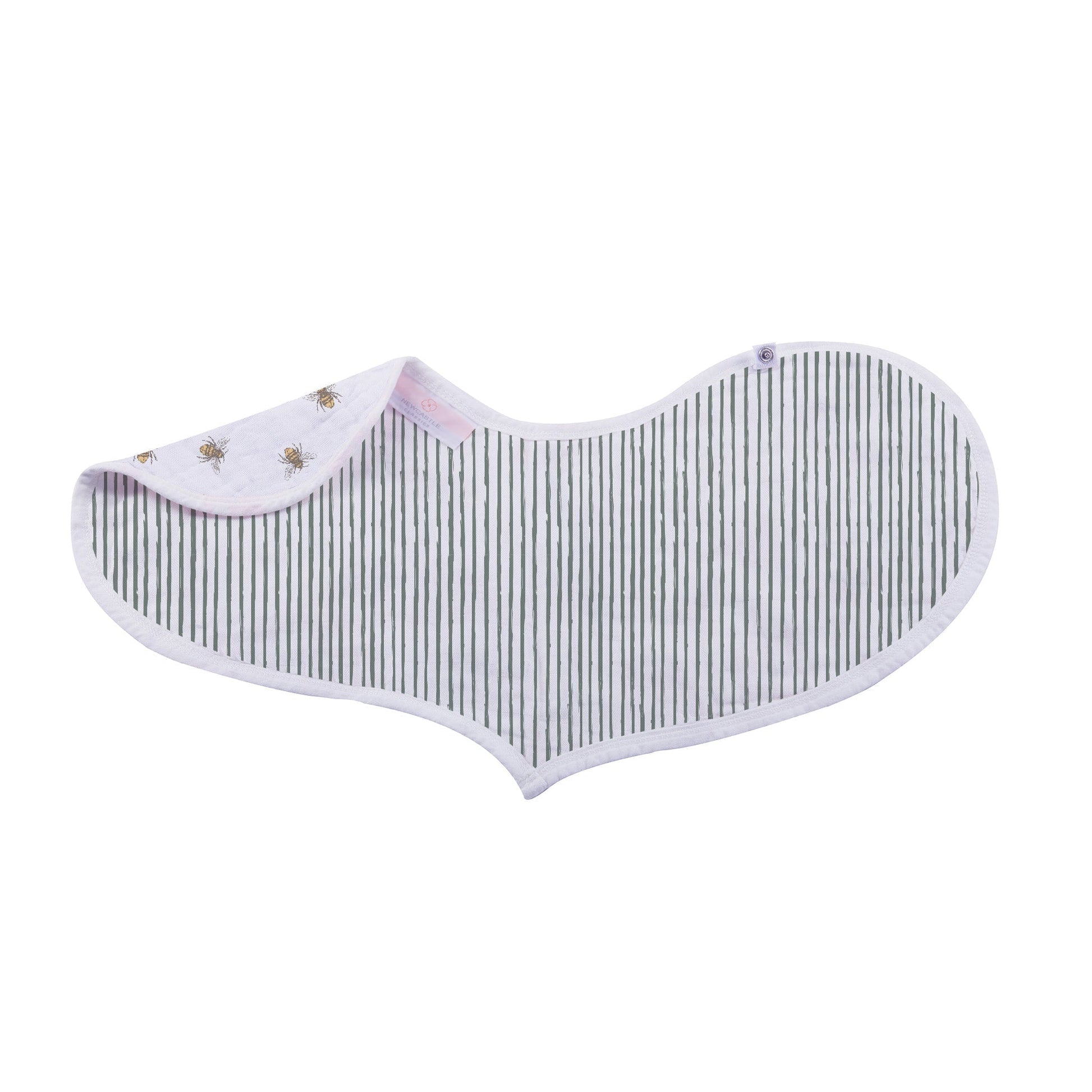 Sunrise To Sunset Heart Bibs Soft Bamboo Muslin Snap Closure Absorbent Feeding Teething 21 Inch x 9.5 Inch Newcastle Classics