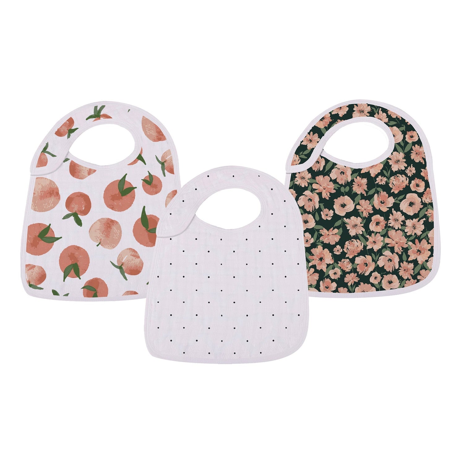 Bamboo Muslin Snap Bibs 3PK - Canyon Sunset