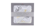 Vintage Bicycle Bamboo Muslin Hooded Towel and Washcloth Set by Newcastle Classics (view 1 of 4)
