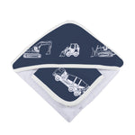 Newcastle Classics Things That Go hooded towel and washcloth set.