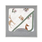 Sierra Fox and Deer Cotton Hooded Towel and Washcloth Set by Newcastle Classics (view 1 of 5)