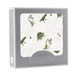 Dino Days Cotton Hooded Towel and Washcloth Set by Newcastle Classics at Everetts Place