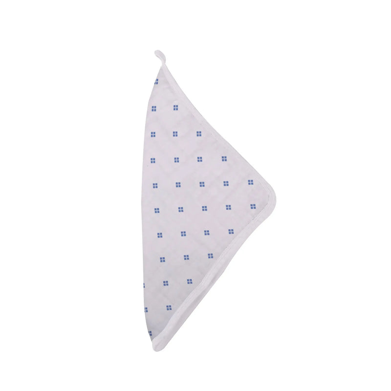 Wildflowers Bamboo Washcloth with colorful prints and drying loop.