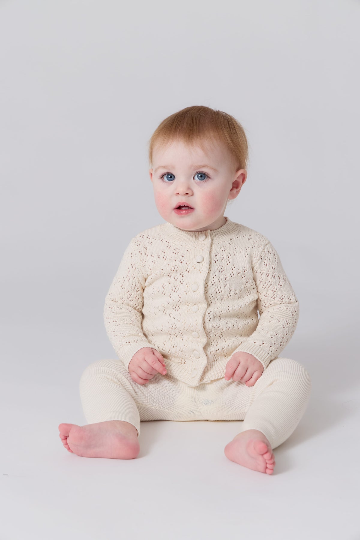 Lyla Pointelle Set - Oatmilk by KIPP™ Collection