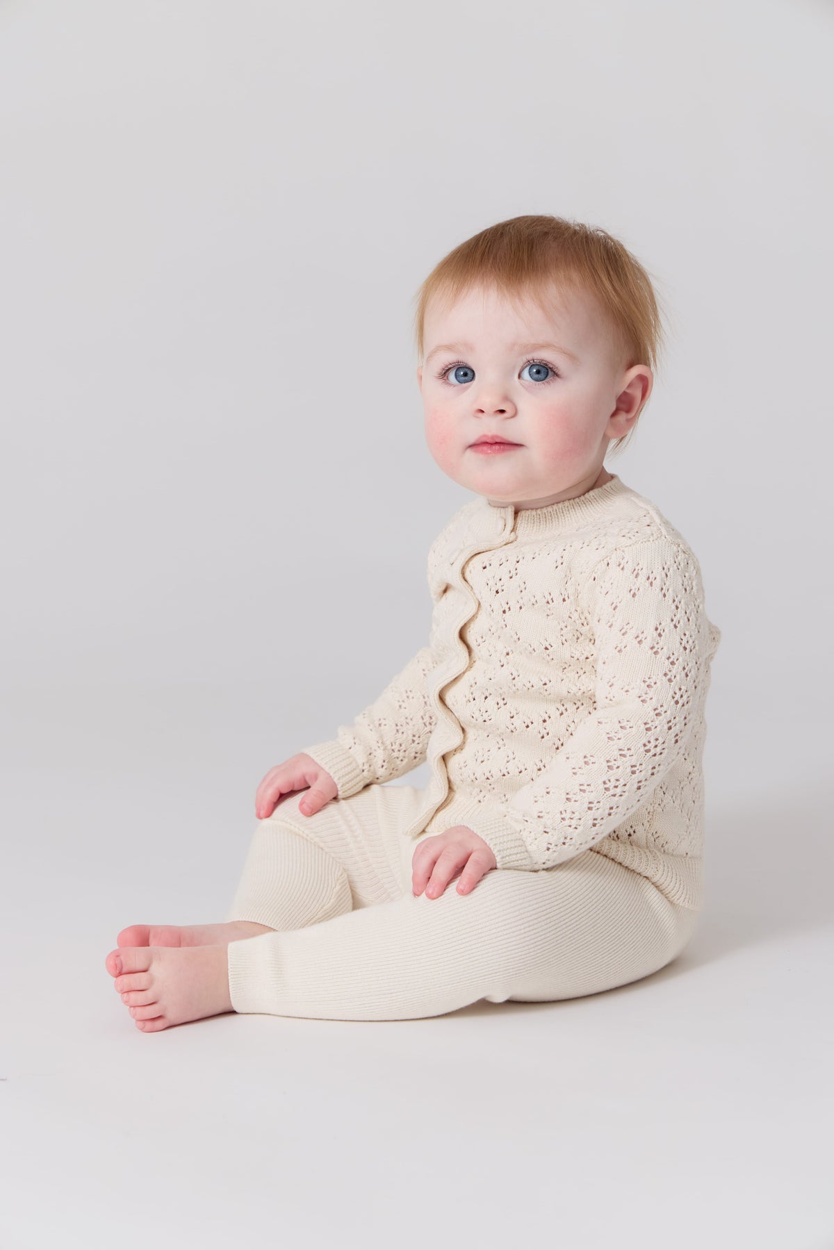 Lyla Pointelle Set - Oatmilk by KIPP™ Collection