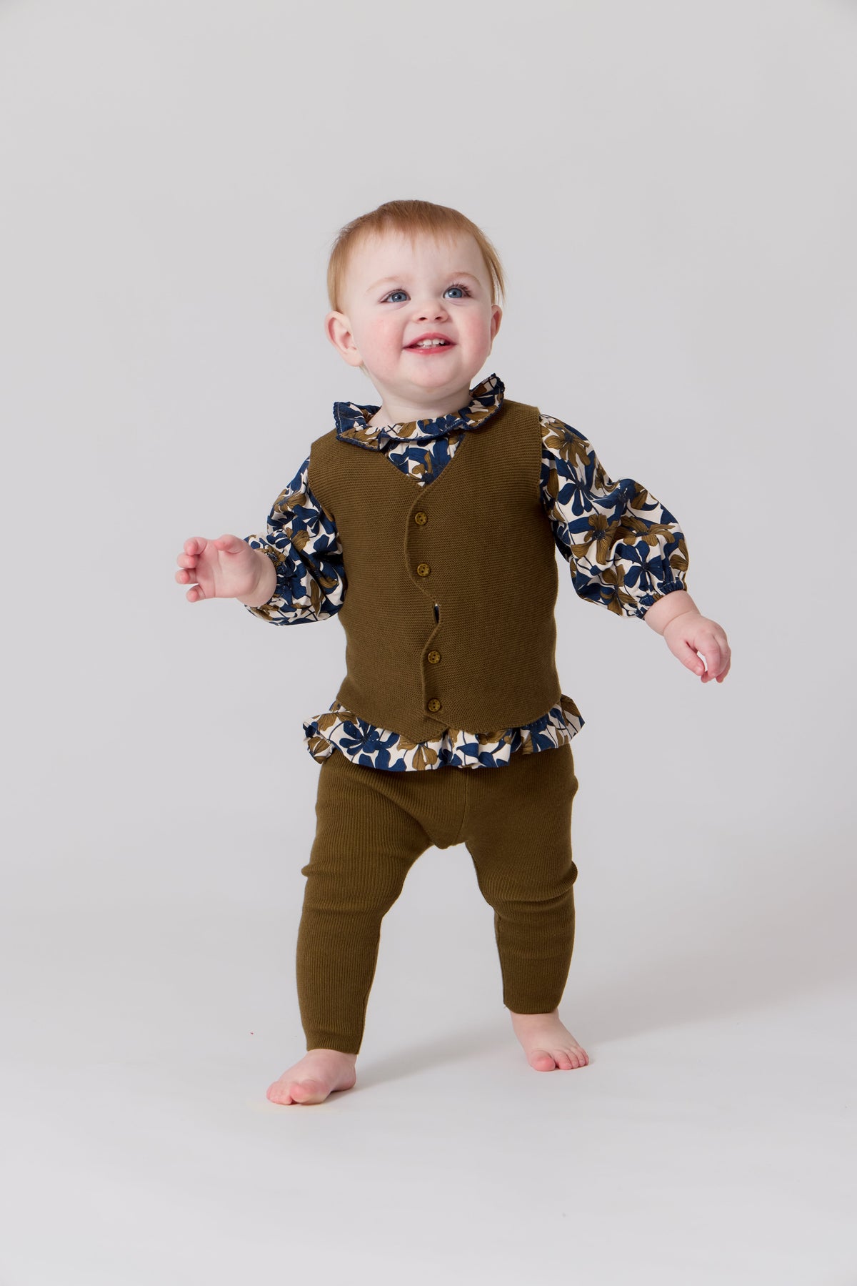 Nola Knit Vest Set - Mustard by KIPP™ Collection