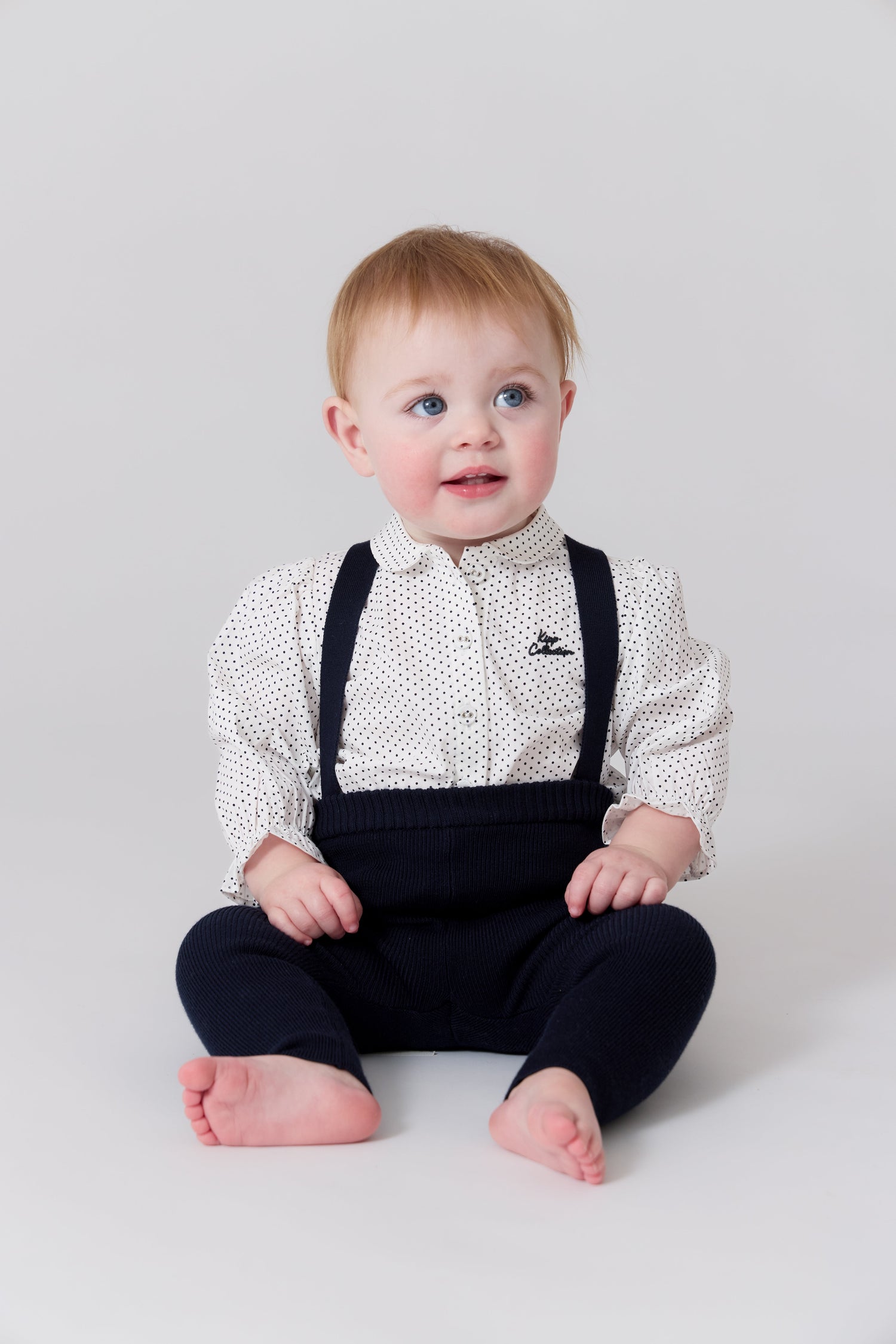 Leslie Knit Overall - Navy