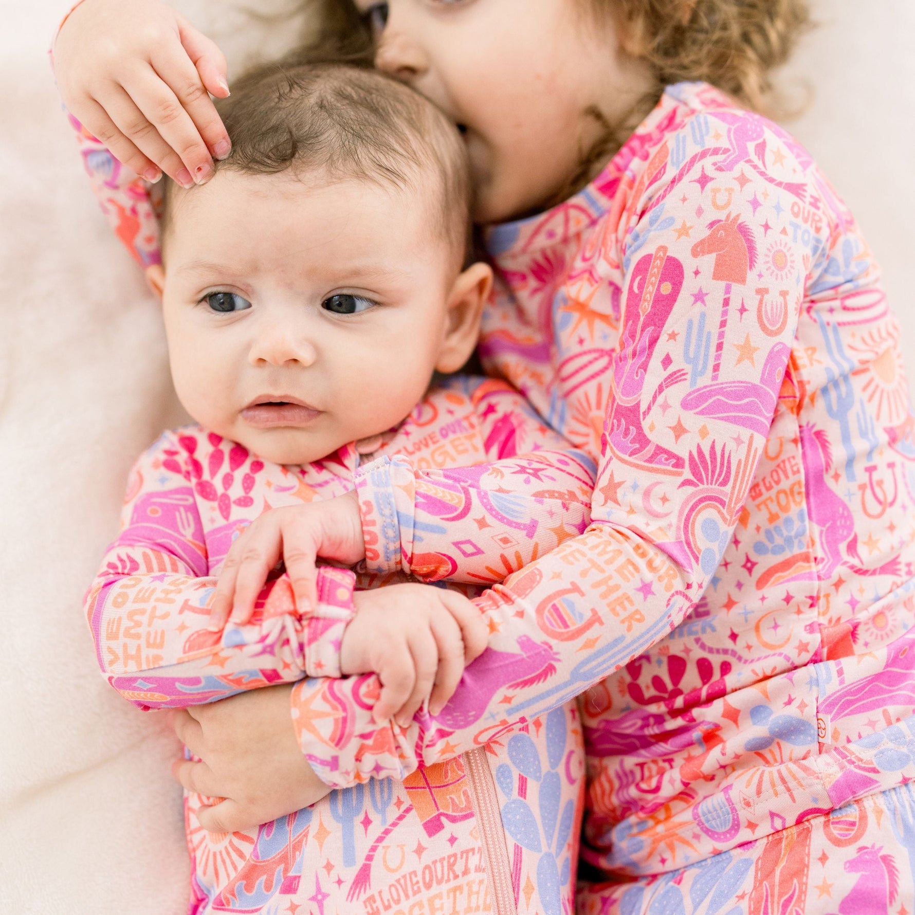 Organic The Second-Skin 2-Piece Long Sleeve Pajama | Saddle Up by Raising Mama at Everetts Place