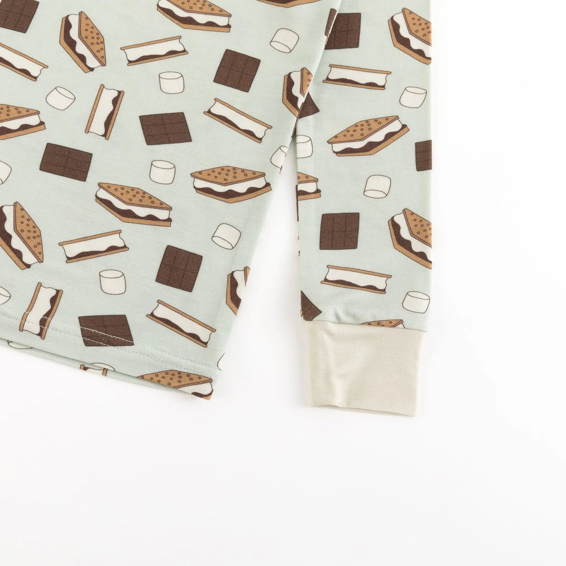 S'more To Love Long Sleeve Pajama Blue Dreamlet Cozy Sleep Dreamlet Everetts Place: Online Boutique