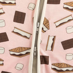 Dreamlet S'more To Love Romper Pink By Dreamlet Bamboo Knit Fabric - Apparel & Accessories > Clothing > Baby & Toddler Clothing > Baby & Toddler Sleepwear Romper