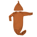 Three Little Tots Saddle Knotted Newborn Baby Gown - 