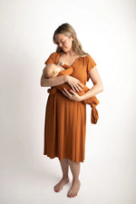 Three Little Tots Saddle Knotted Newborn Baby Gown - 
