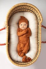 Three Little Tots Saddle Knotted Newborn Baby Gown - 