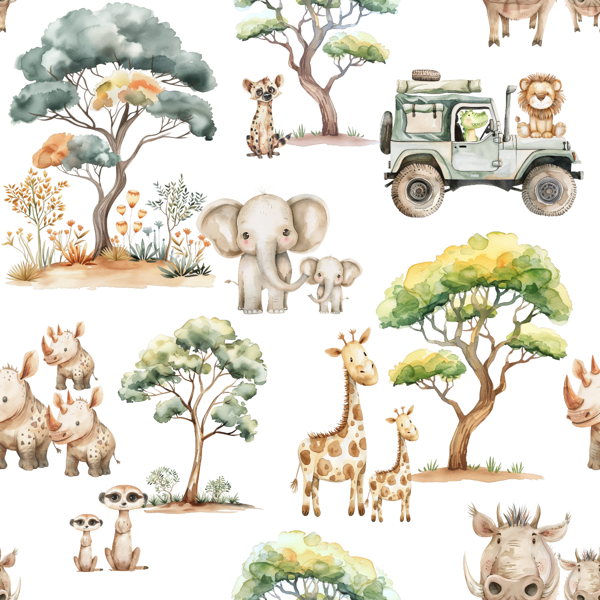 Minky Baby Blanket Safari Adventure by Honey Lemonade at Everetts Place