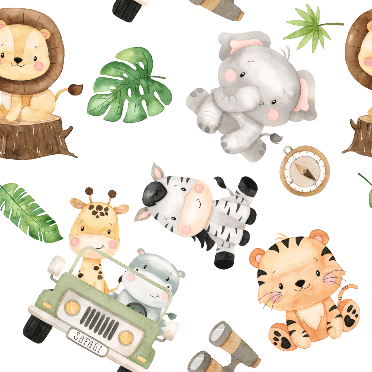 Minky Baby Blanket Safari by Honey Lemonade at Everetts Place